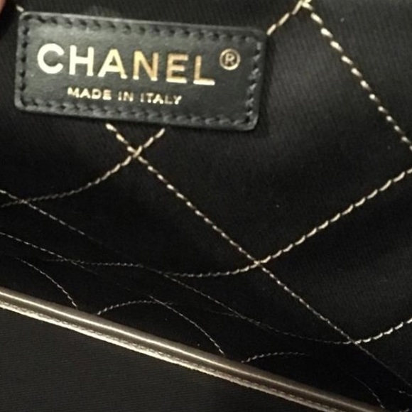 CHANEL tote Large Gold tote w dustbag, auth. card - Picture 6 of 8